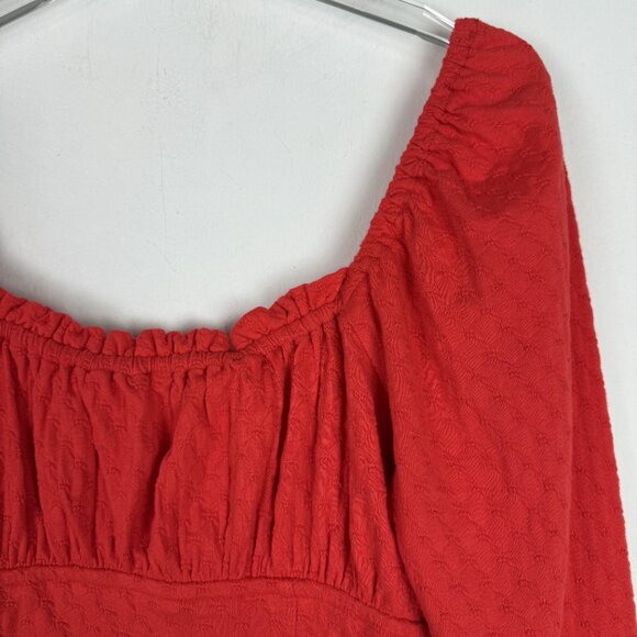 Free People Ladybug Long Sleeve Top Cropped Size Large L EUC - Picture 10 of 12